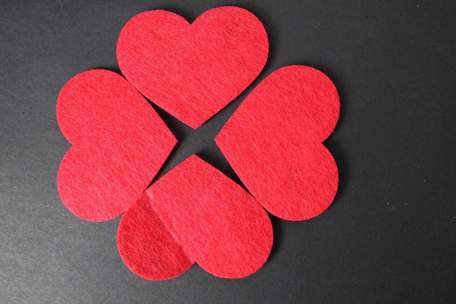 Pattern ornament of red etra hearts on black background. Basics of Mosaic Tagan. Valentine's Day Valentine's Day Concept photo