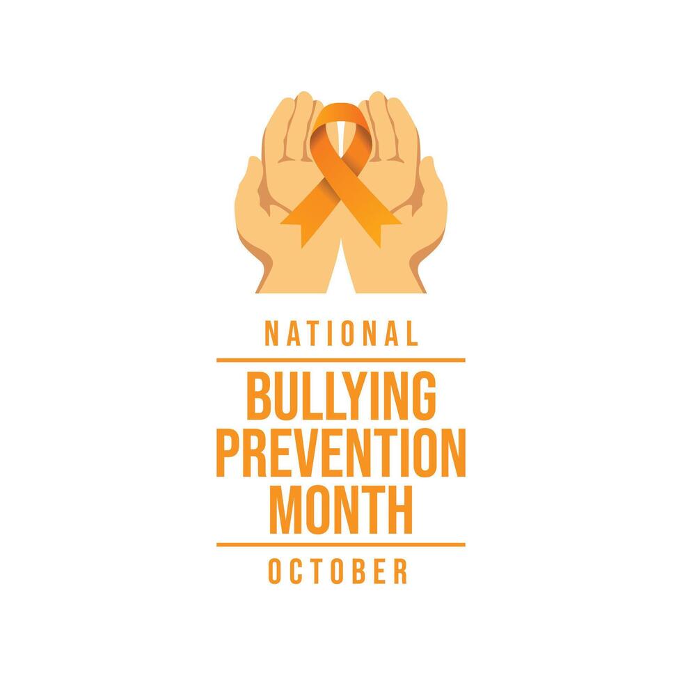 National Bullying Prevention Month design template good for celebration usage. Bullying Prevention design. flat design. eps 10. vector
