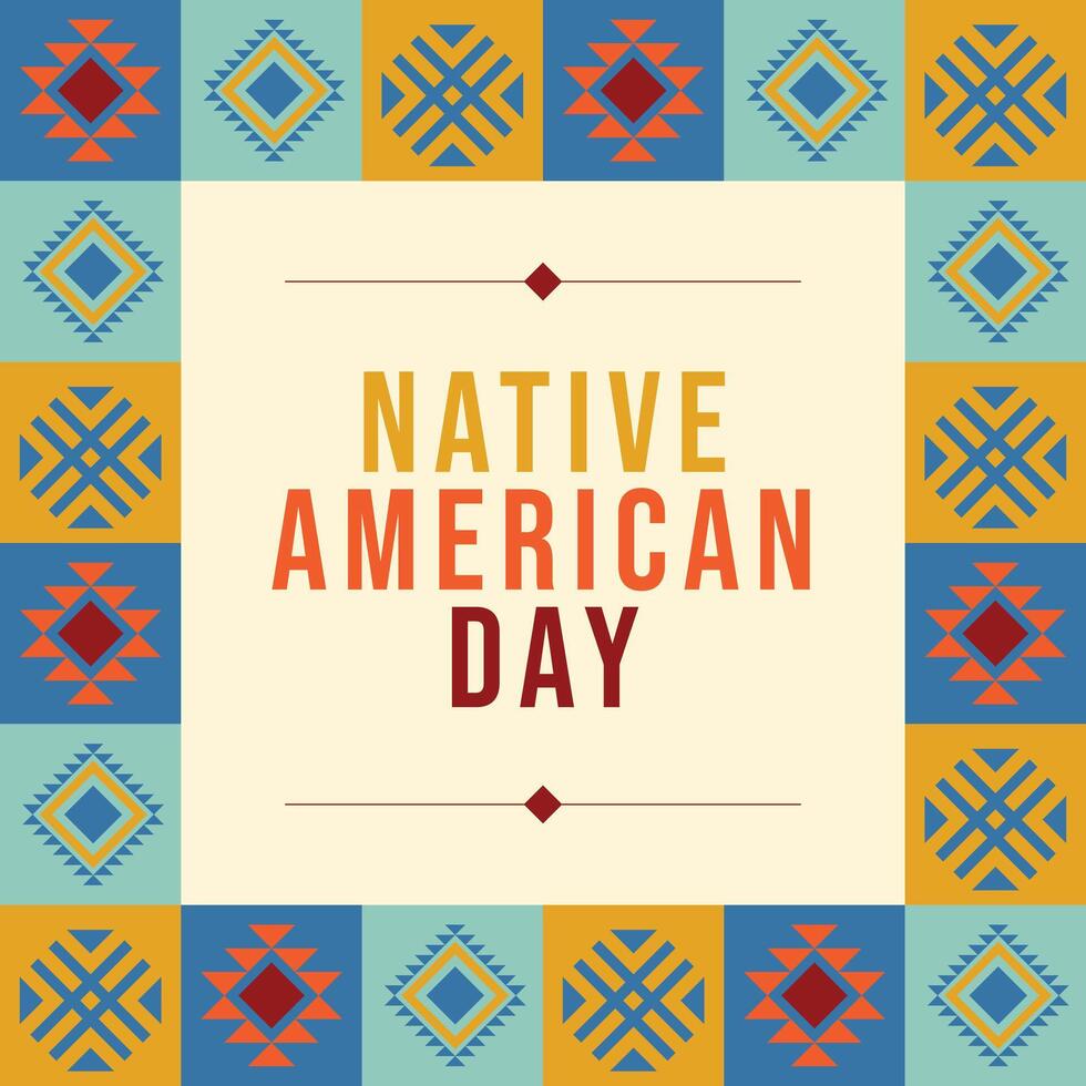 Native American Day design template good for celebration usage. Native American Day design. flat design. eps 10. vector