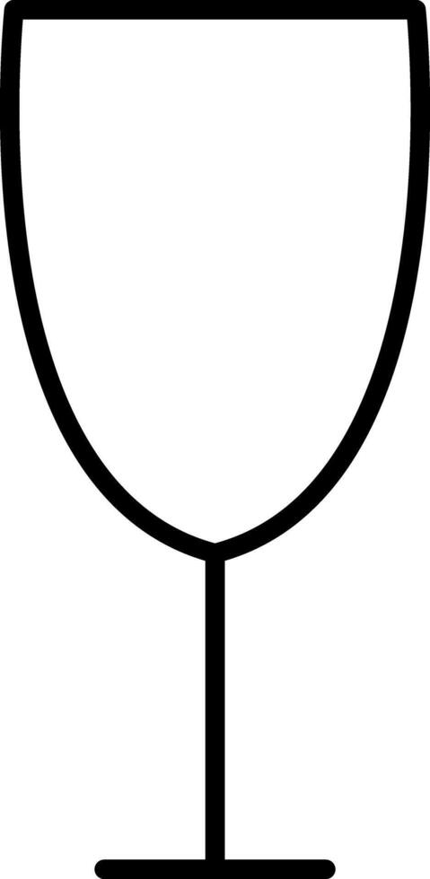 Drink glasses line icon. Wineglass icon set. Champagne glass. vector