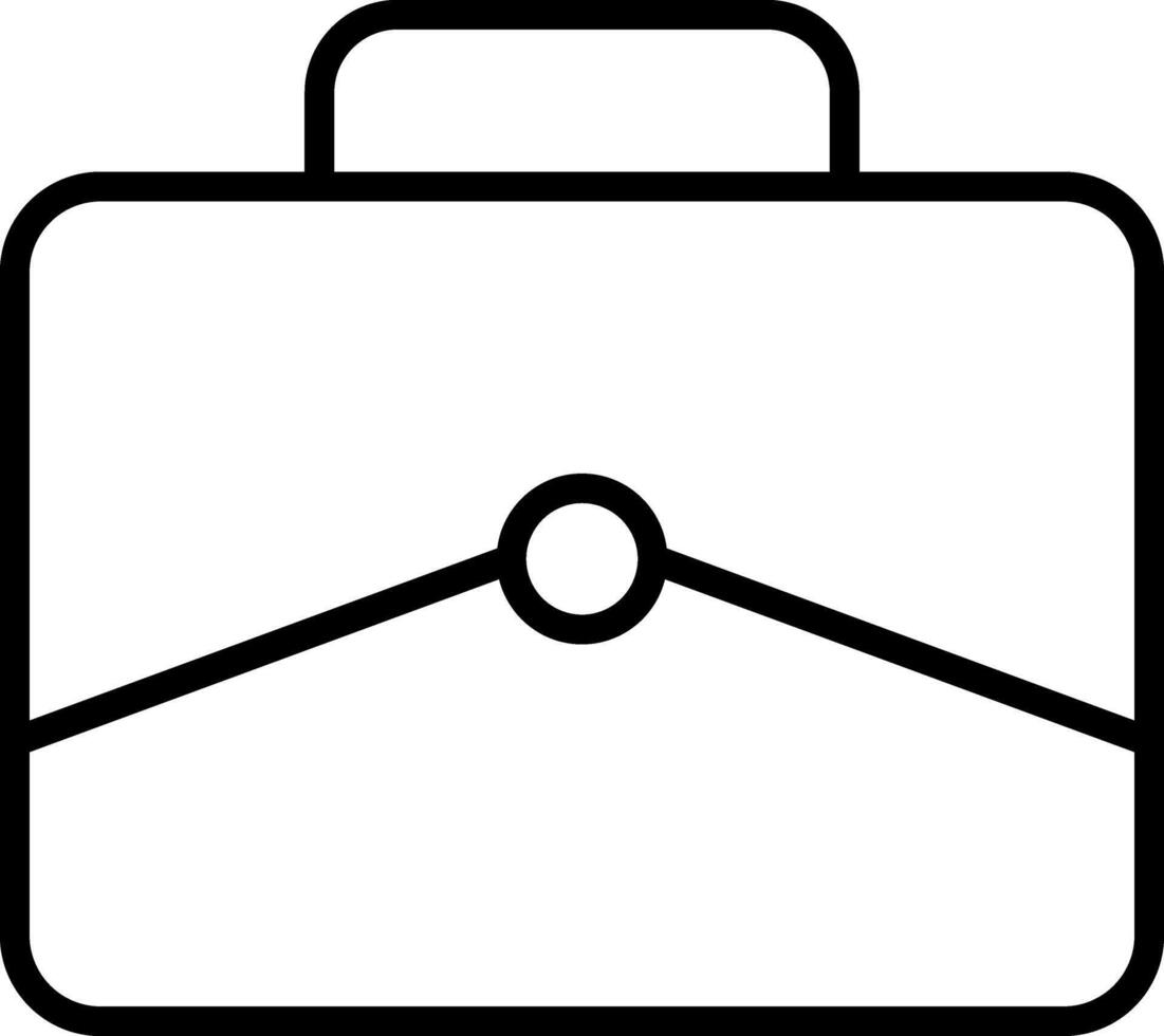 Briefcase line icon. Case icon set. Bag line icon vector