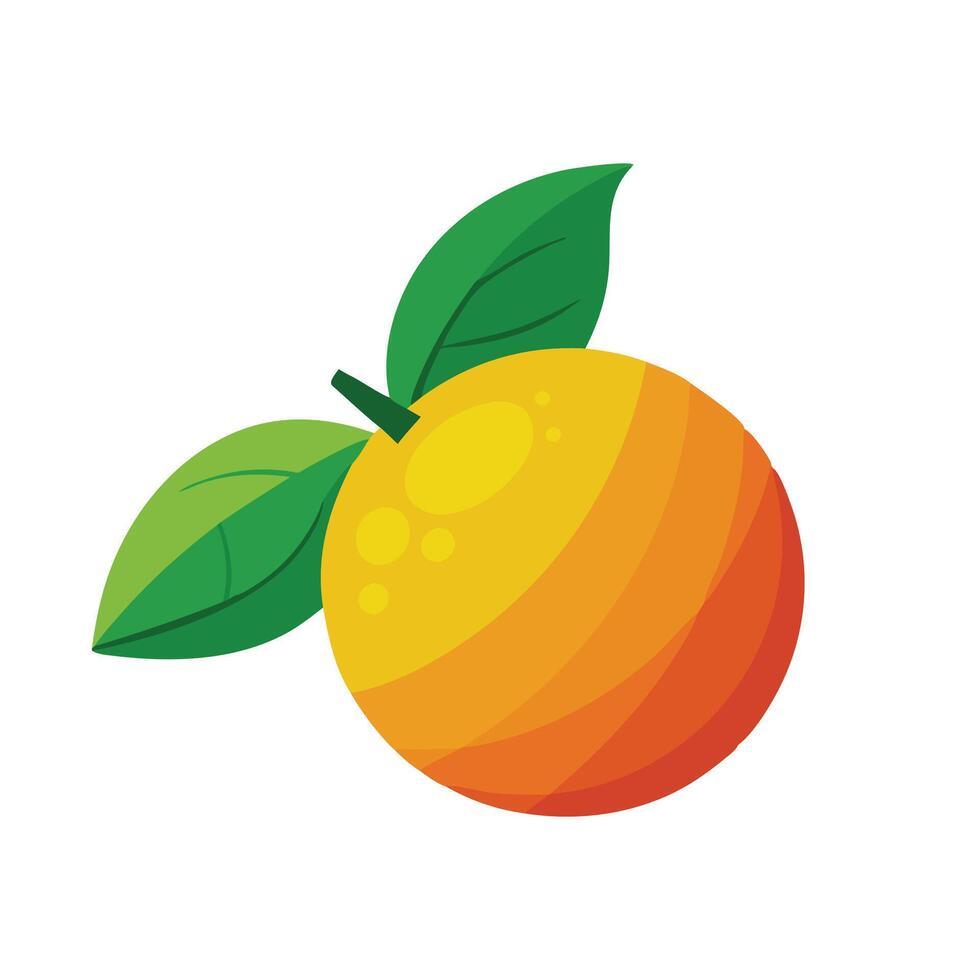 Malta fruit flat illustration on white background. vector