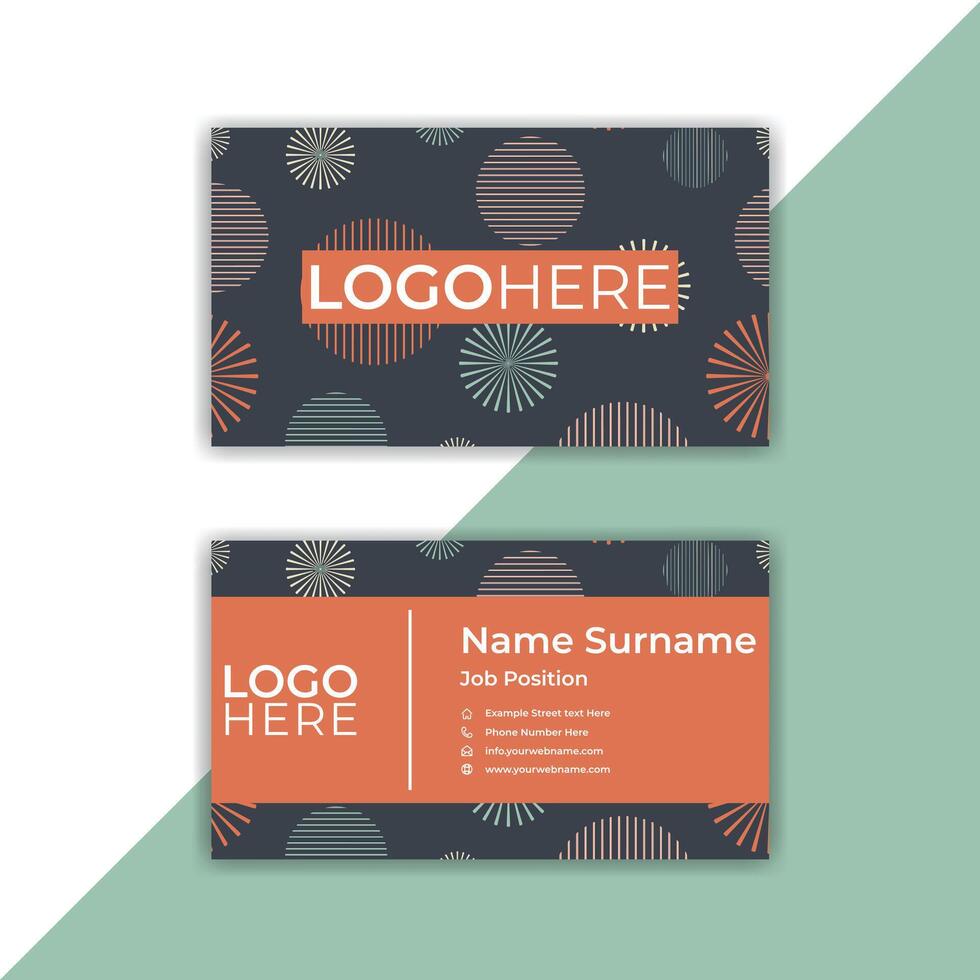 Print smart, modern, stylish visiting cards and business cards. vector