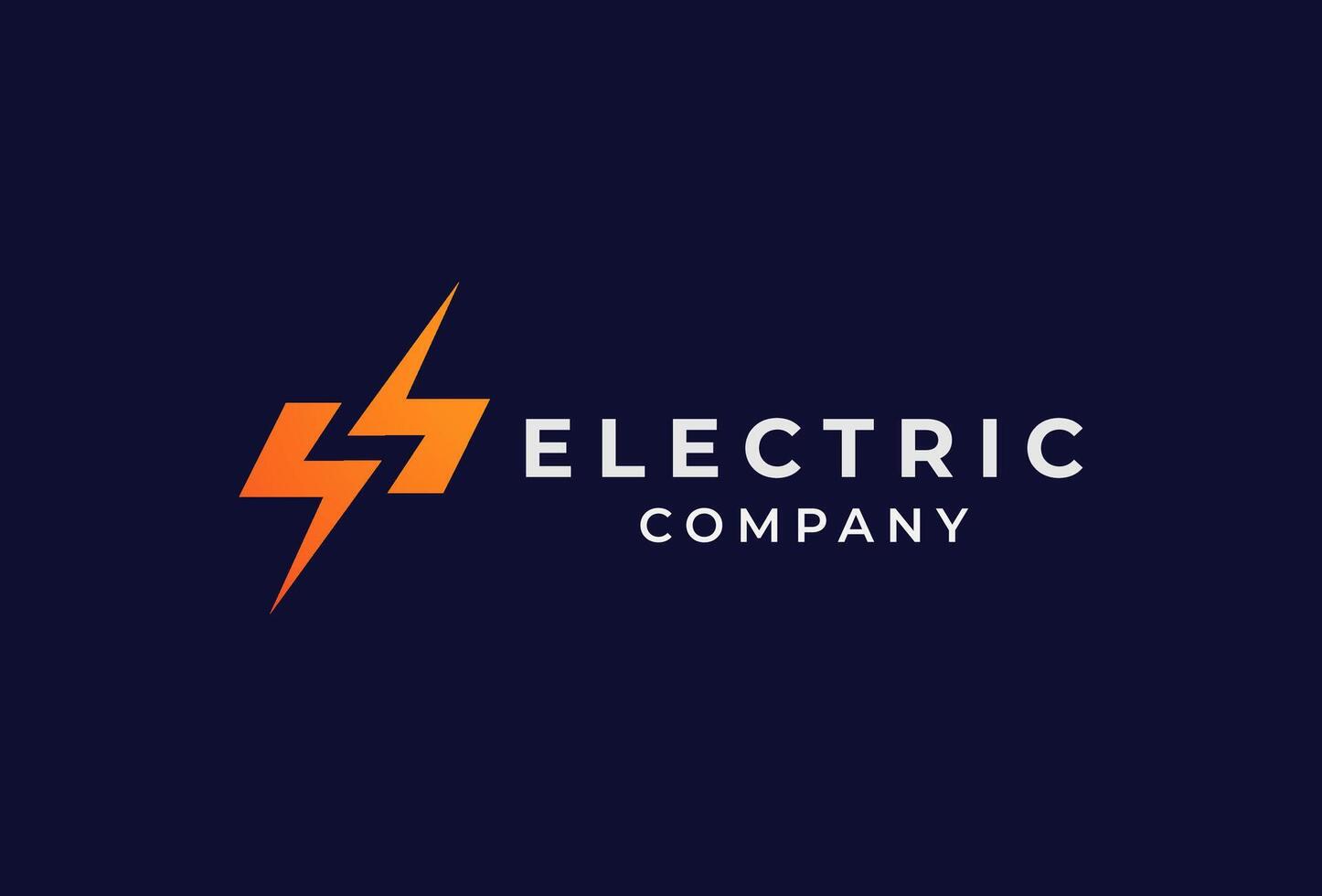 Electric Logo, letter S from negative space lightning bolt , tunder bolt design logo template vector
