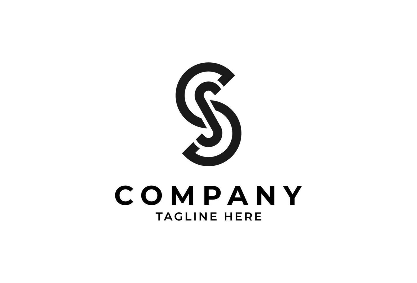 letter SS Monogram Logo design inspiration illustration vector