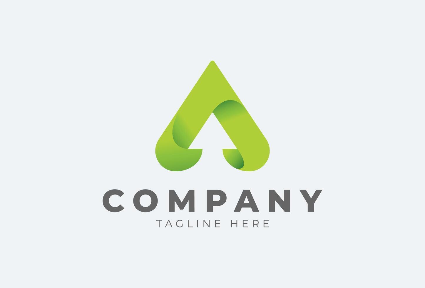 letter A Gradient arrow logo design inspiration, usable for brand and company logos vector