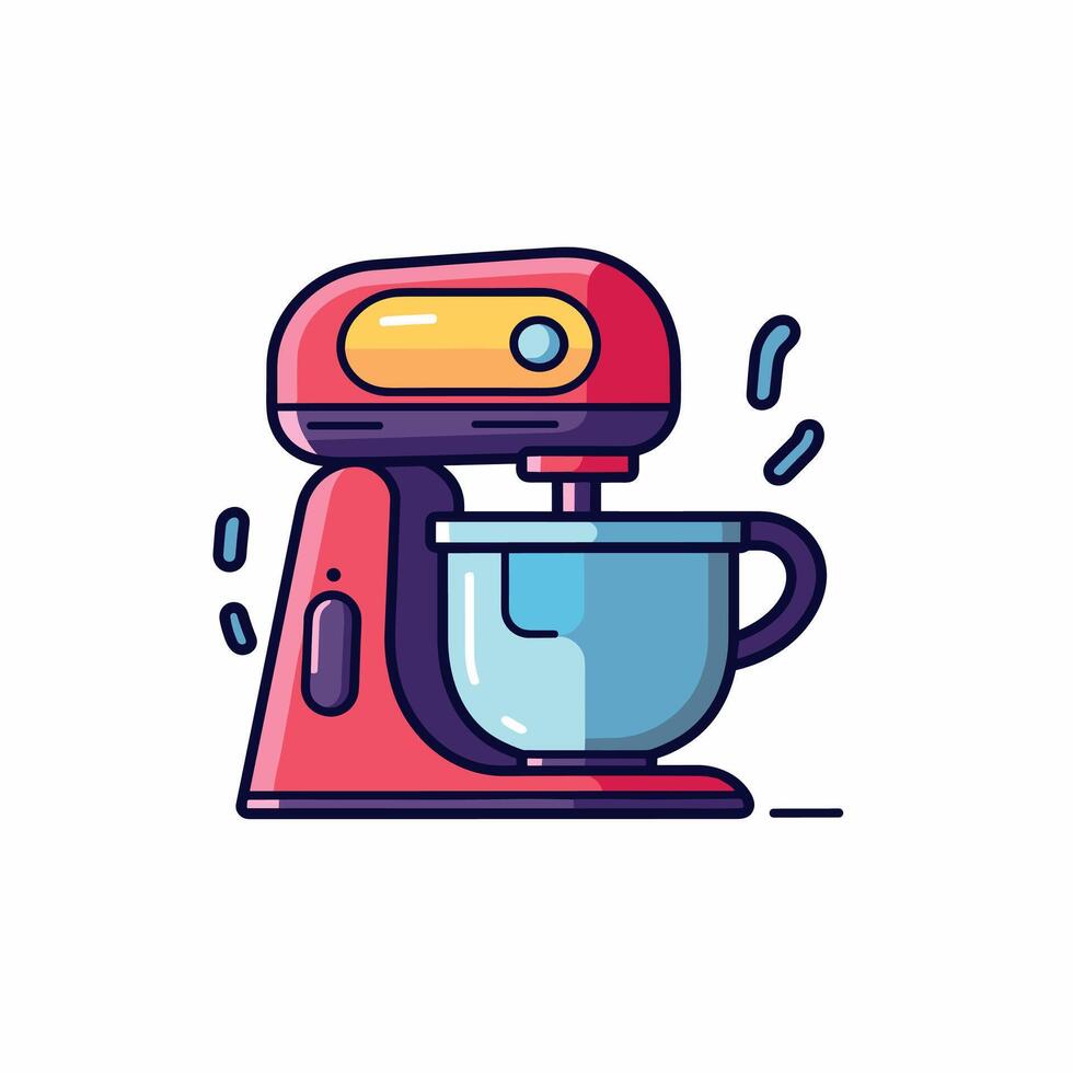 Illustration of a Stand Mixer vector