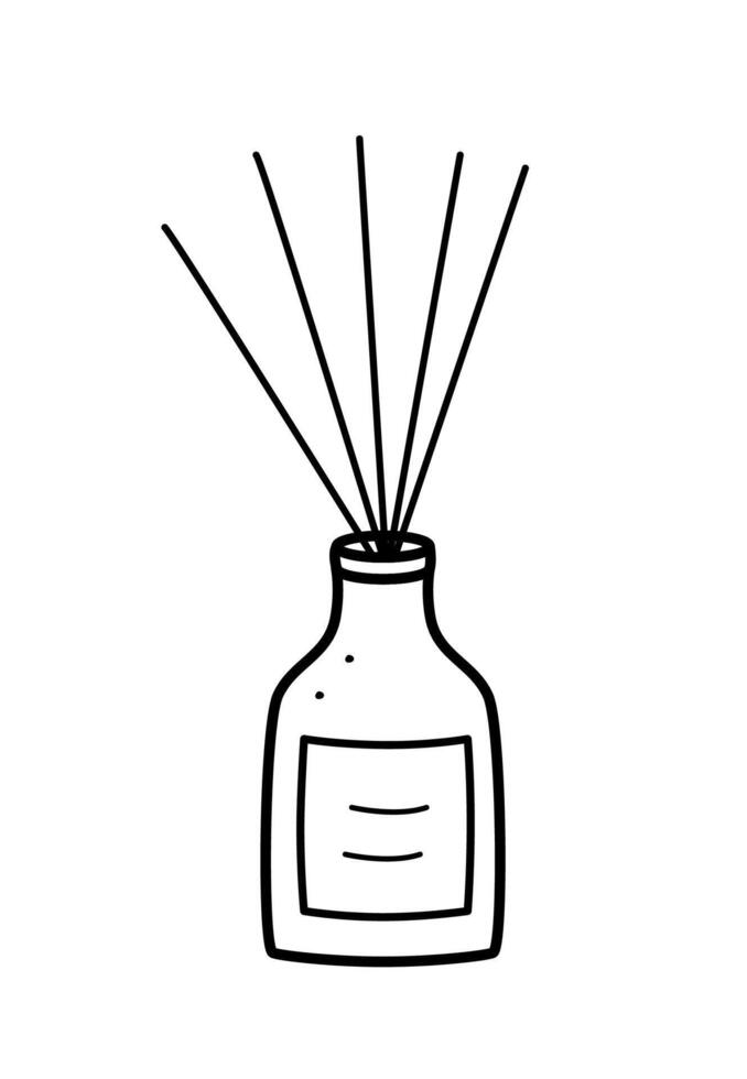 Aroma diffuser icon. doodle illustration on a white background. vector