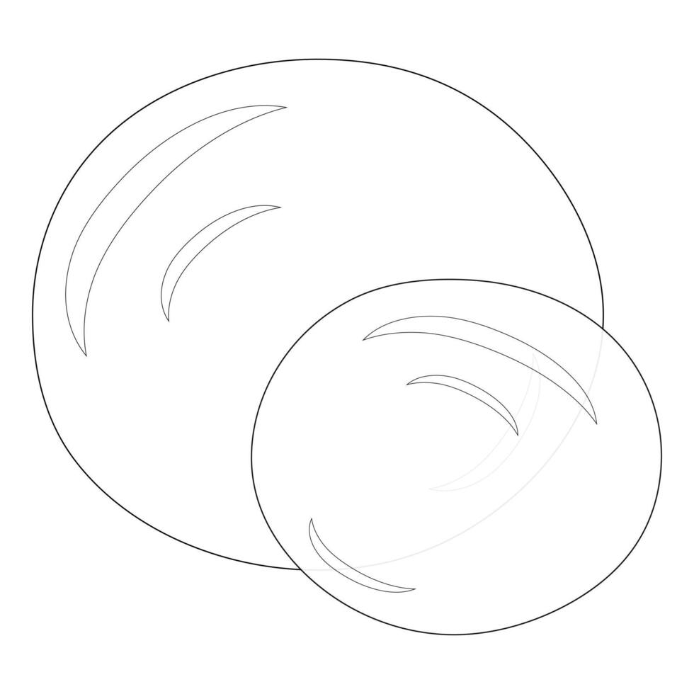 illustration of water bubbles for coloring pages. Perfect for summer-themed designs, educational materials, and creative projects. vector