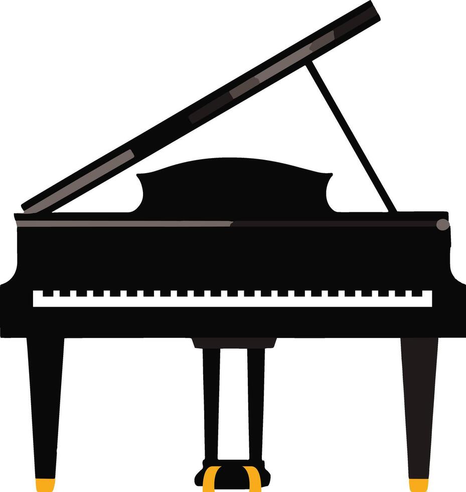 Piano musical instrument isolated icon illustration vector