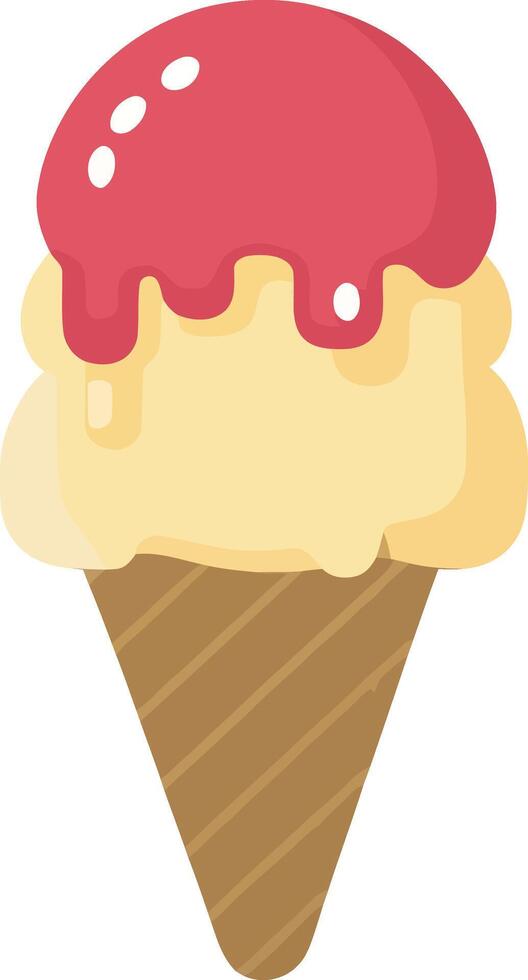 Ice cream illustration isolated vector