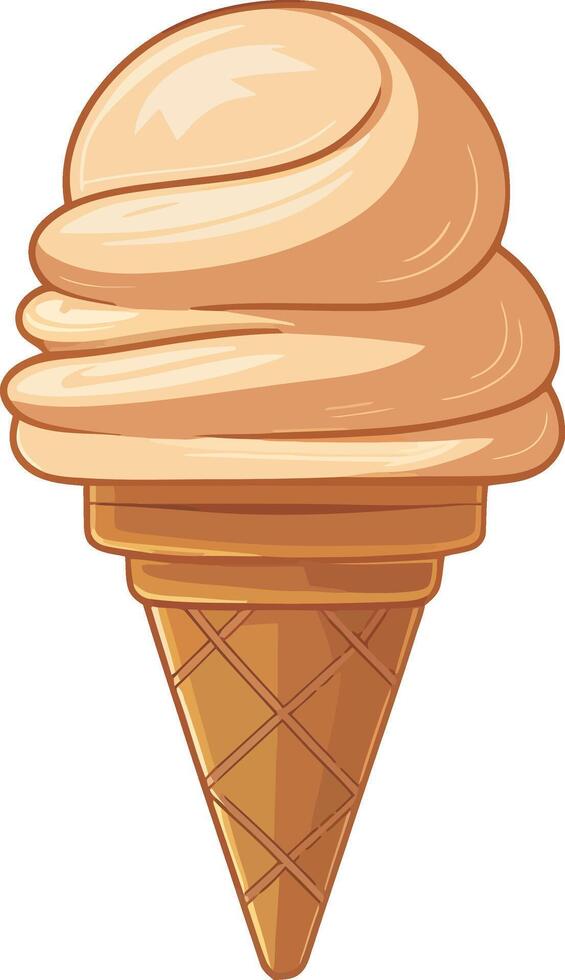 Ice cream illustration isolated vector