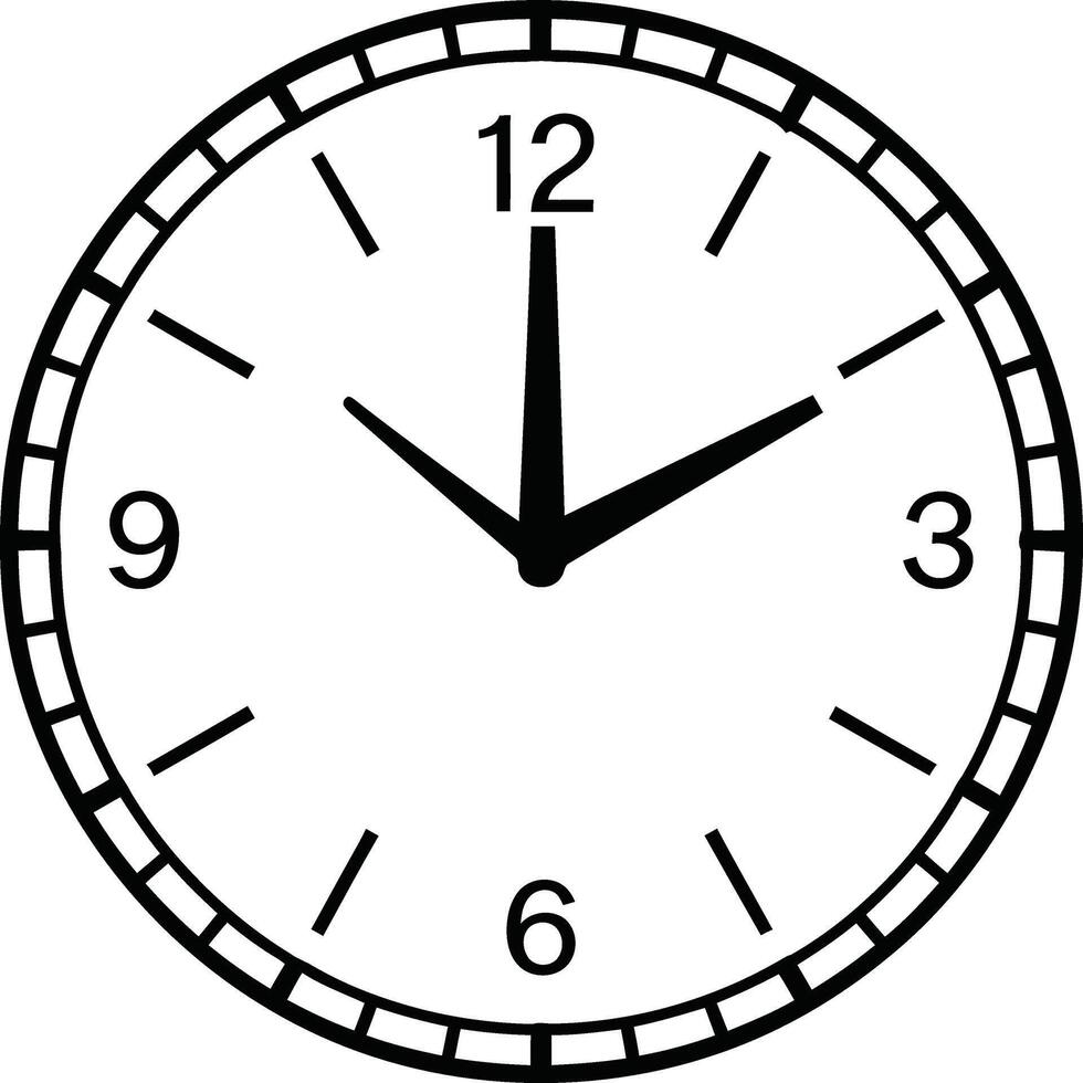 Clock isolated illustration vector