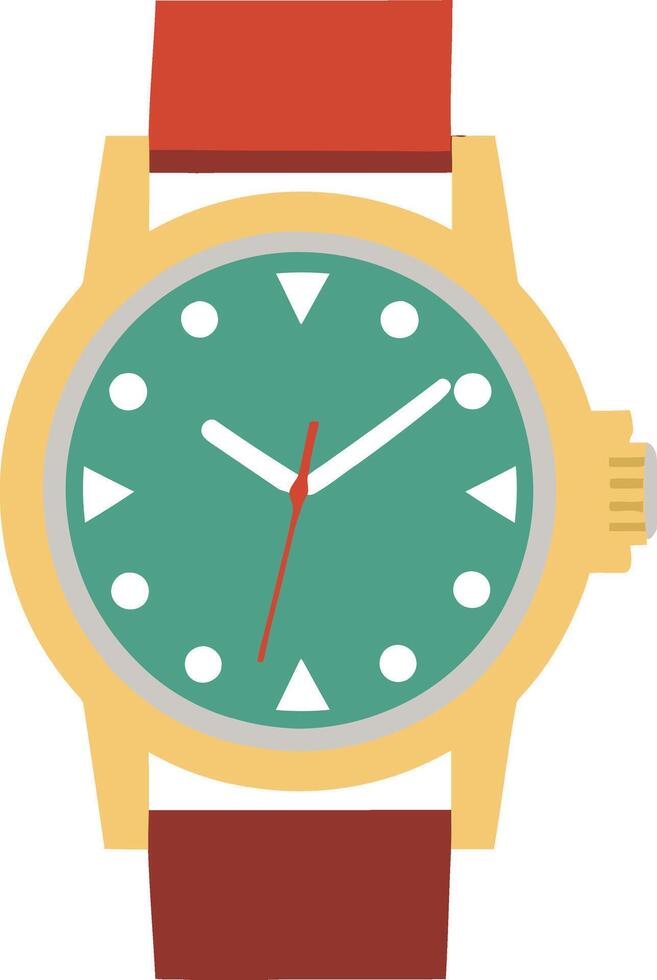 Men hand watch isolated illustration vector