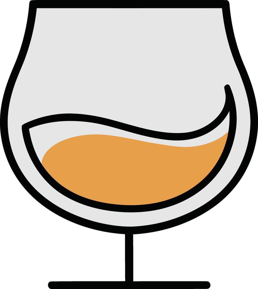 Ocean glass of drinks isolated illustration vector