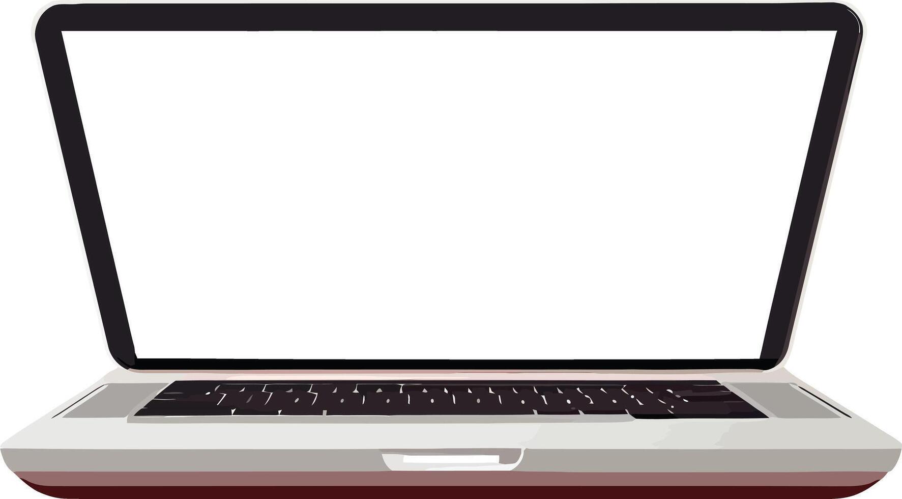 Laptop isolated illustration vector