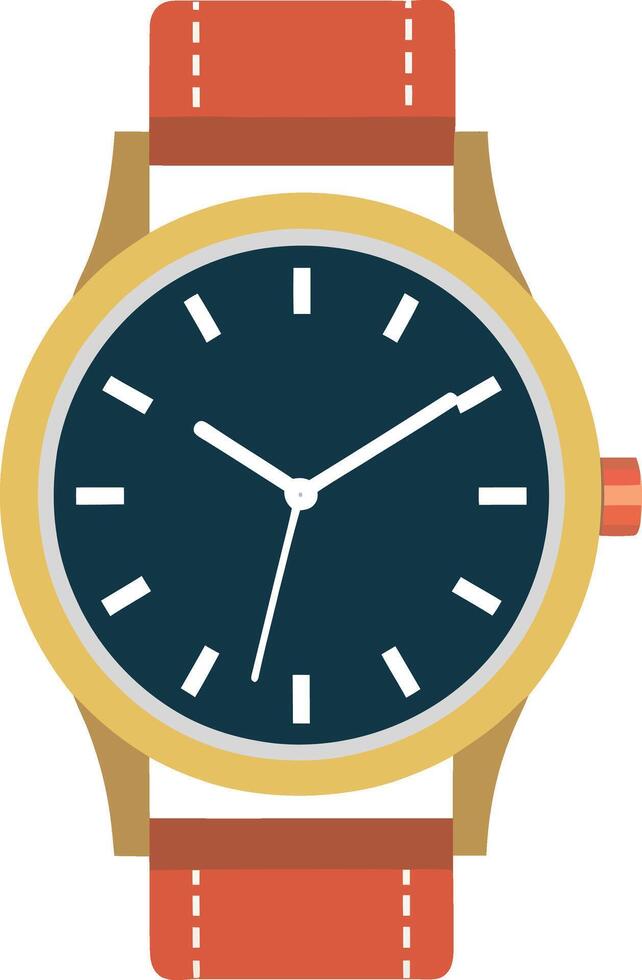 Men hand watch isolated illustration vector