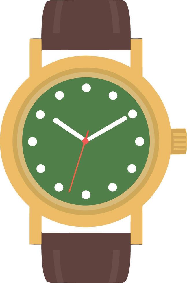 Men hand watch isolated illustration vector