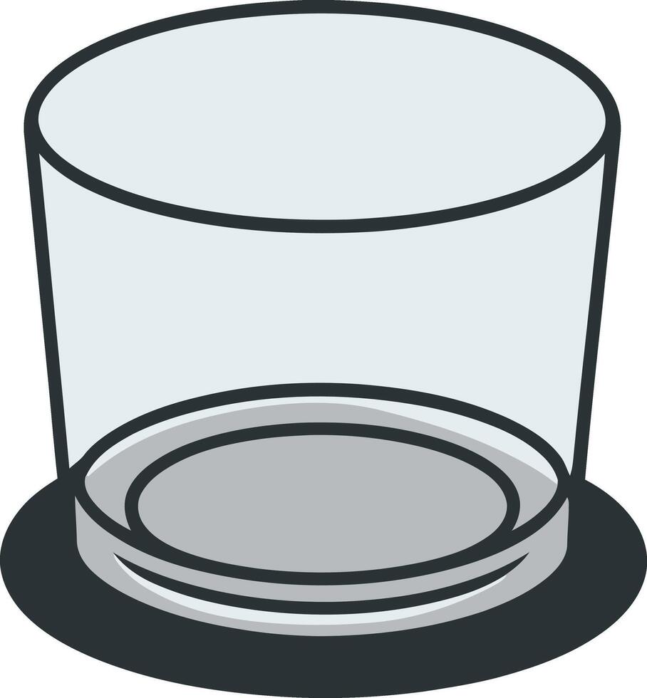 Ocean glass of drinks isolated illustration vector