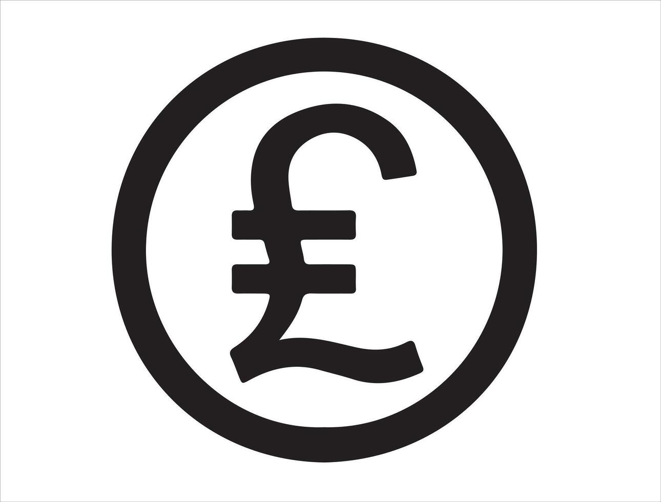 Italy lira currency sign silhouette vector