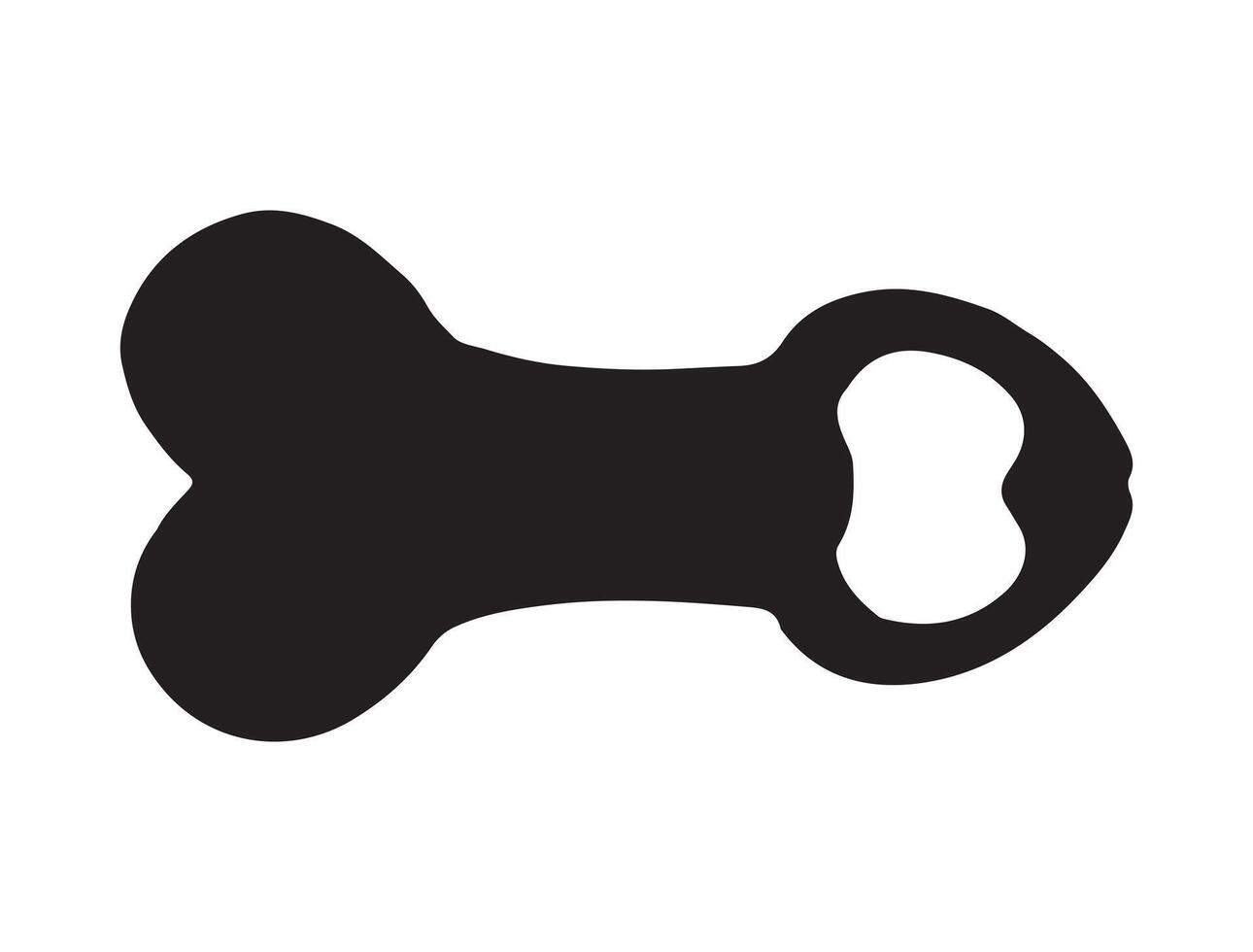 Bottle opener silhouette vector