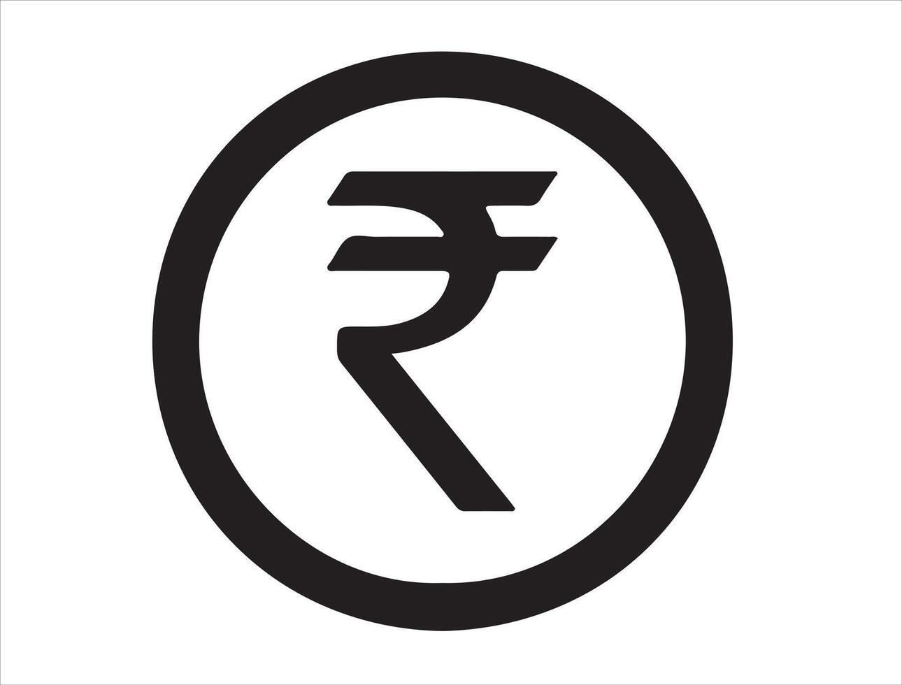Currency sign silhouette vector