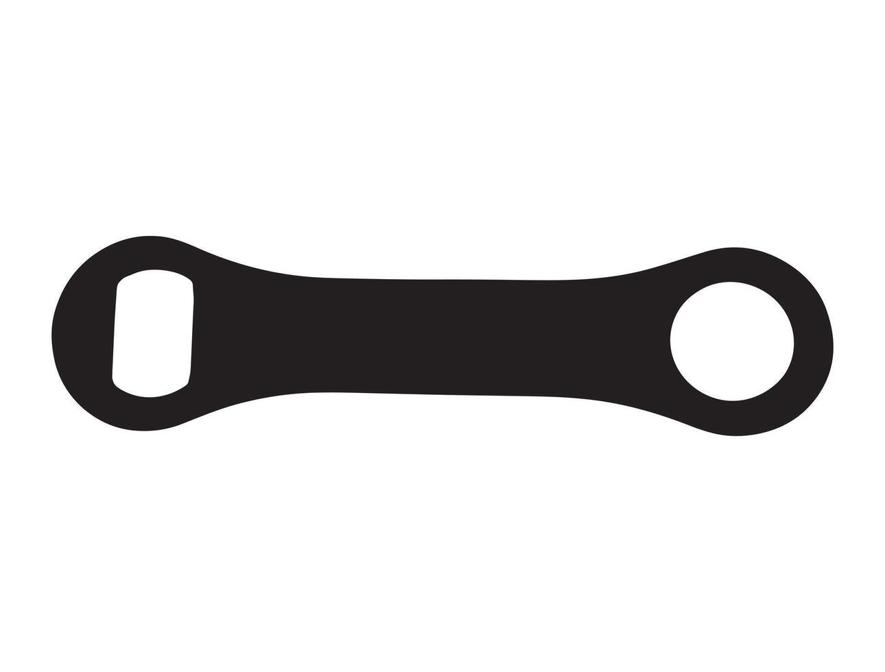 Bottle opener silhouette vector