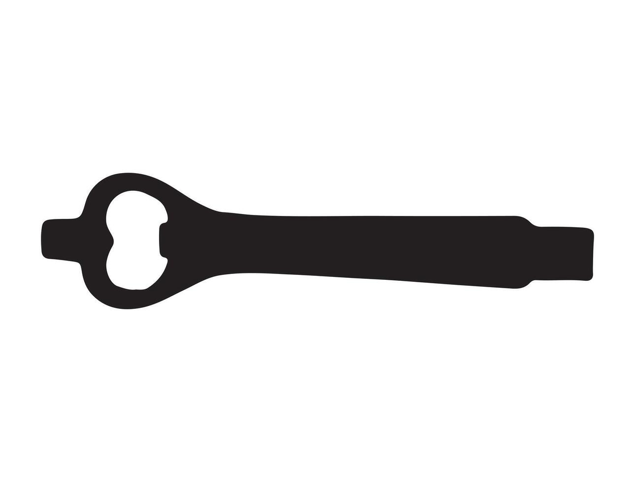 Bottle opener silhouette vector