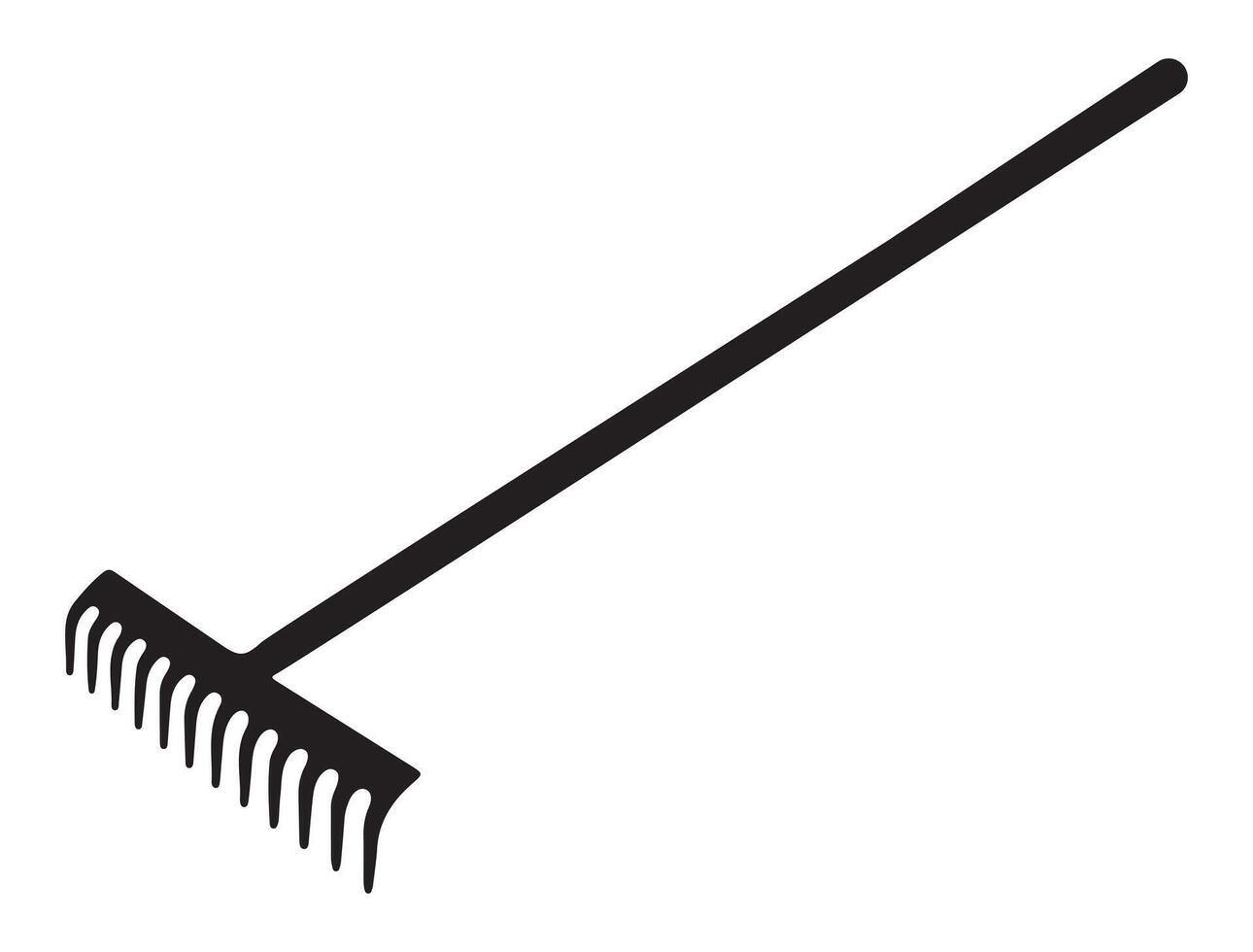 Digging tool silhouette on white background vector