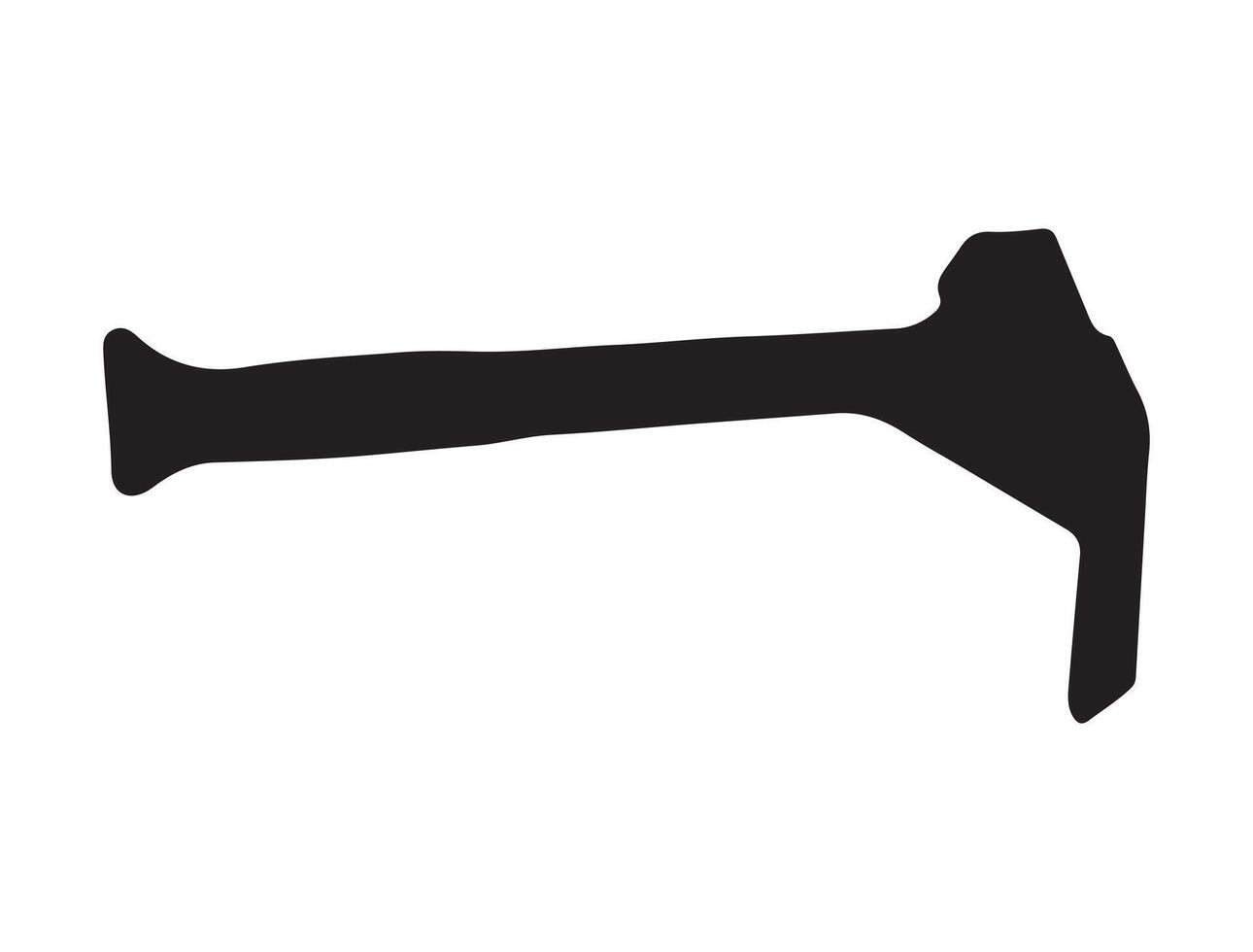 Digging tool silhouette on white background vector