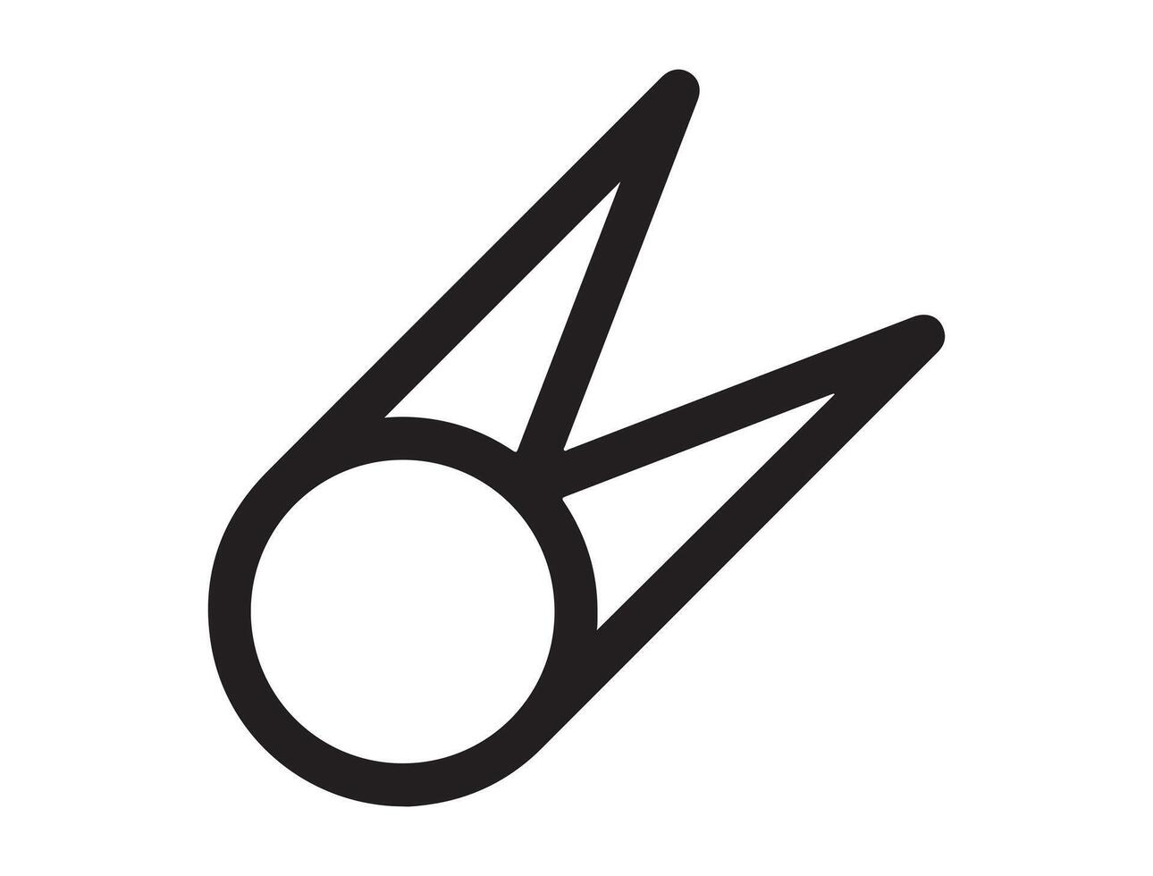 Alchemical symbol silhouette vector