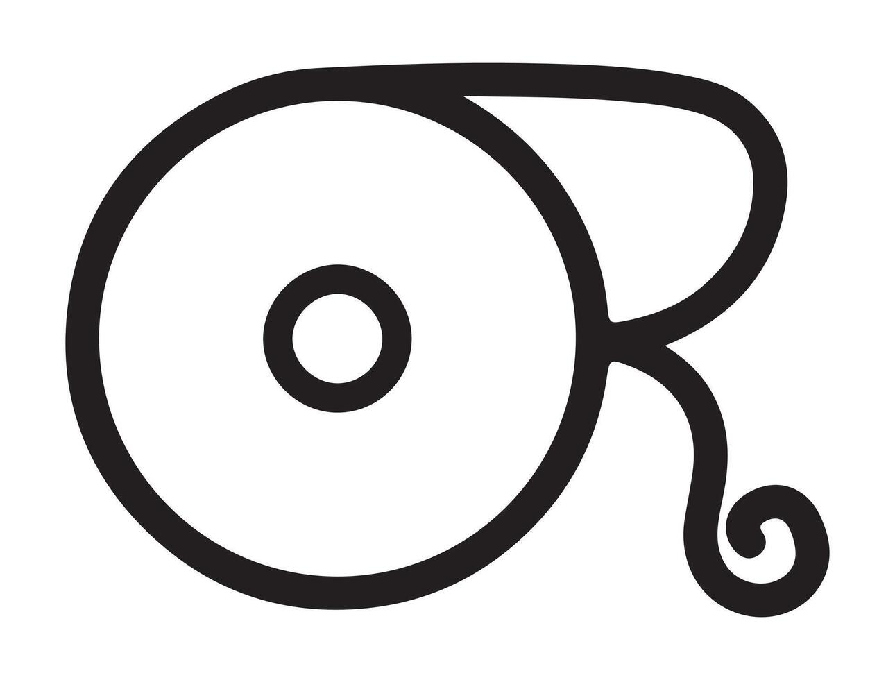 Alchemical symbol silhouette vector
