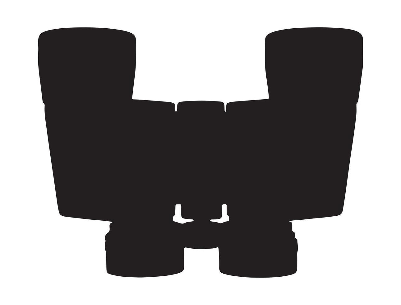 Binocular silhouette on white background vector