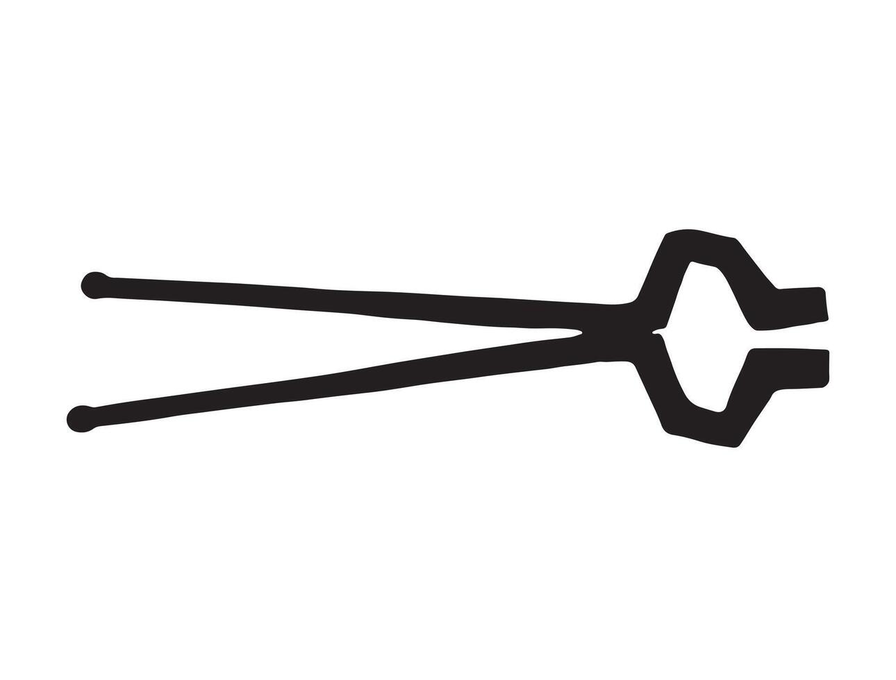 Blacksmith tool silhouette on white background vector