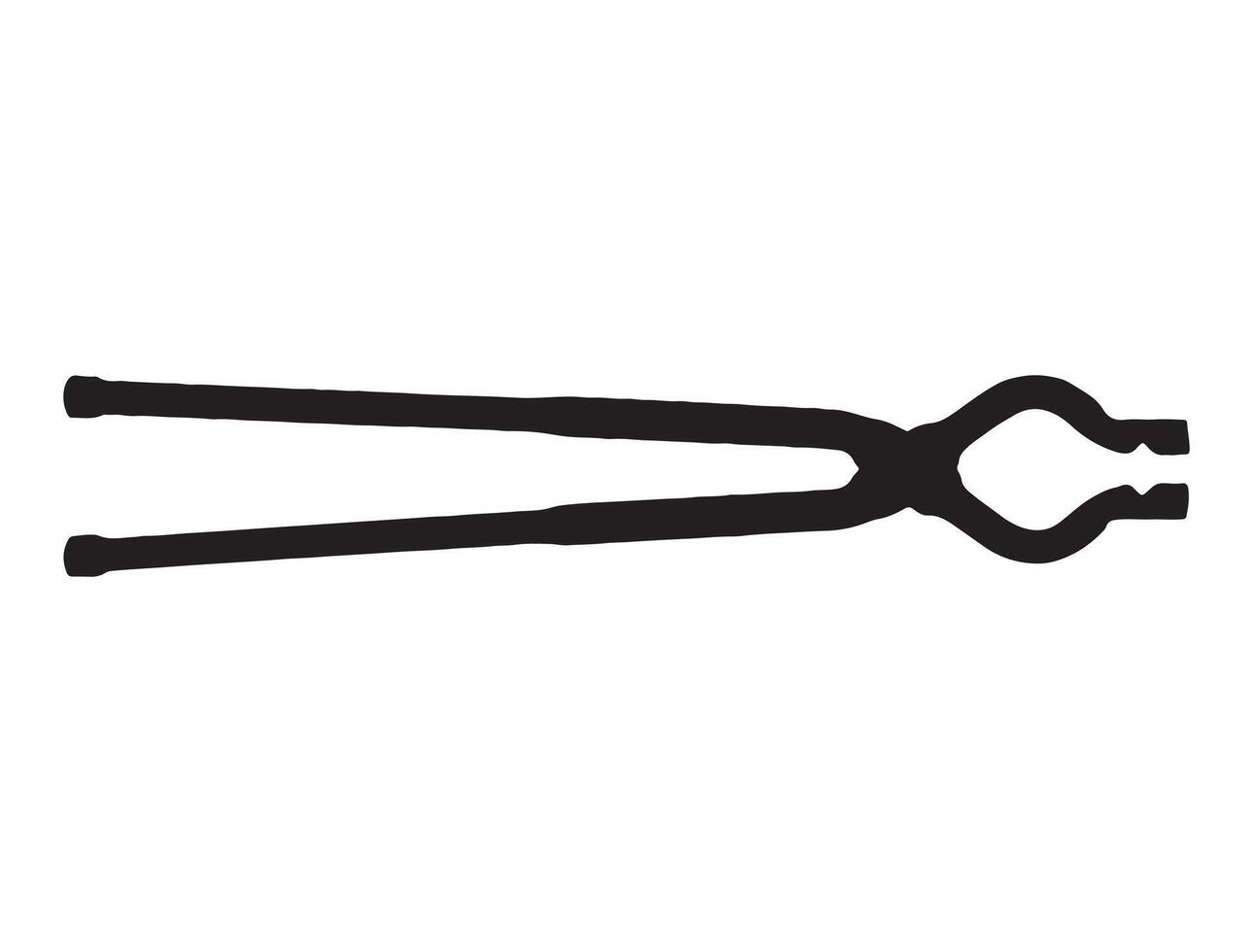 Blacksmith tool silhouette on white background vector