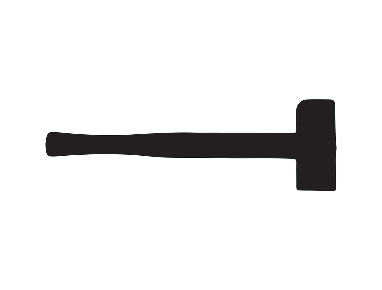 Blacksmith tool silhouette on white background vector