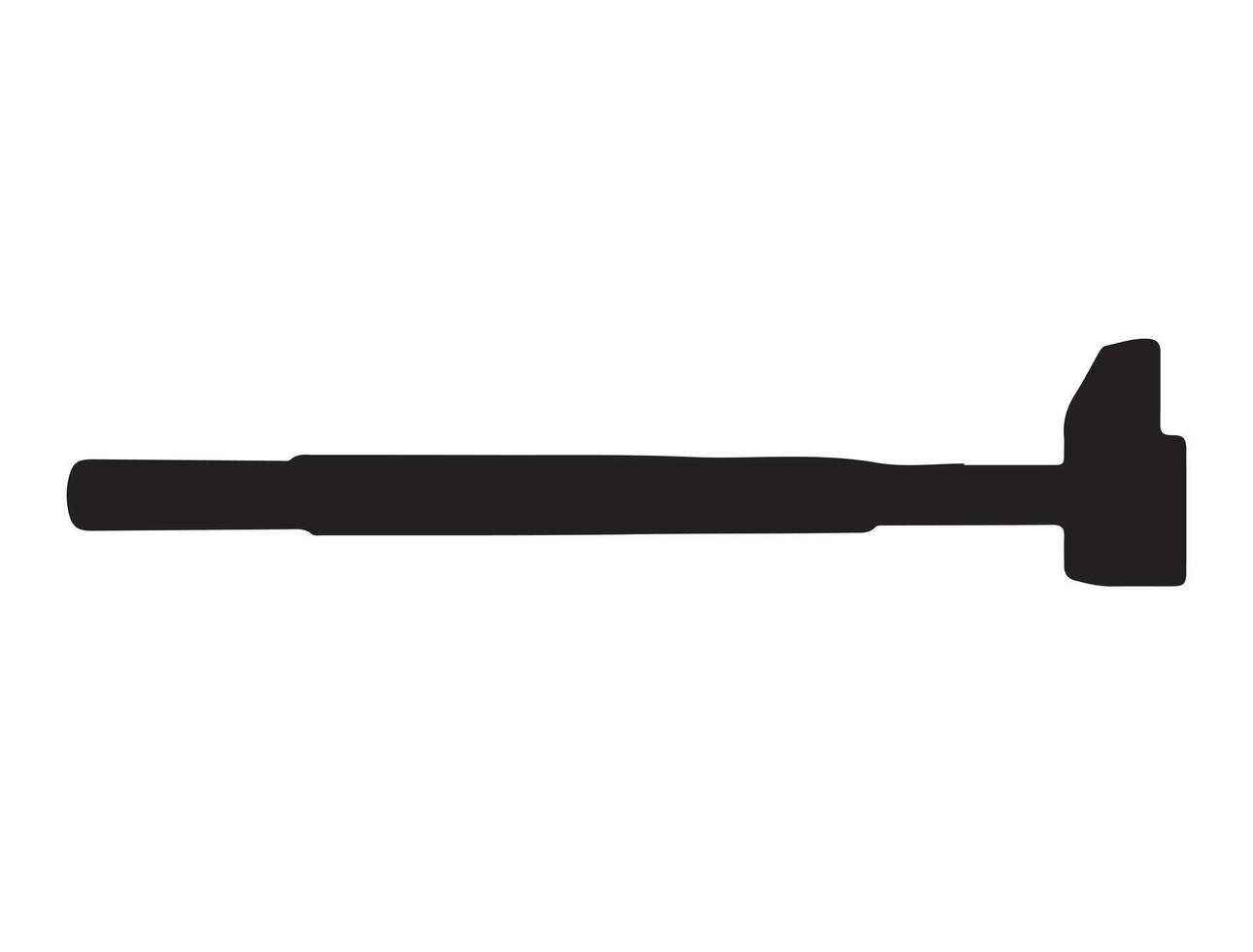 Blacksmith tool silhouette on white background vector