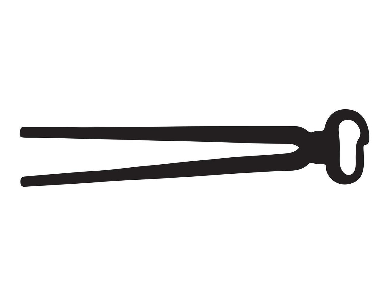 Blacksmith tool silhouette on white background vector