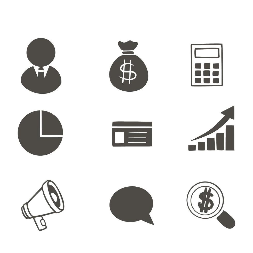 marketing elements in flat style set vector