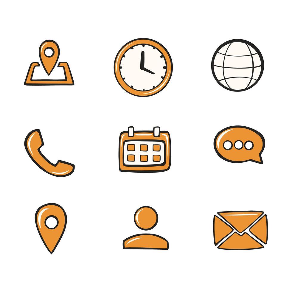 marketing elements in flat style set vector