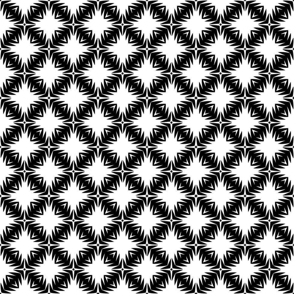 Black and white seamless abstract pattern. Background and backdrop. Grayscale ornamental design. vector