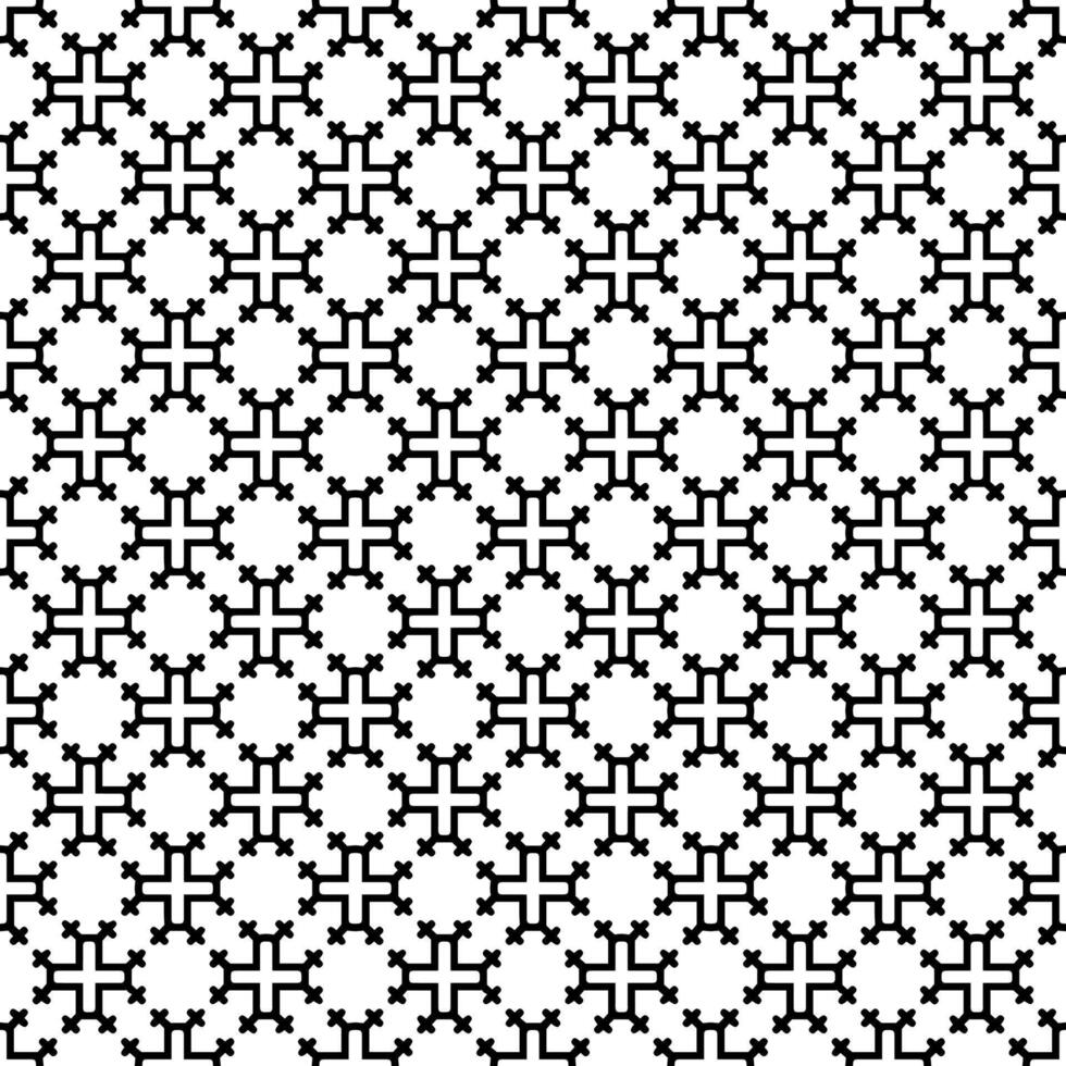 Black and white seamless abstract pattern. Background and backdrop. Grayscale ornamental design. vector
