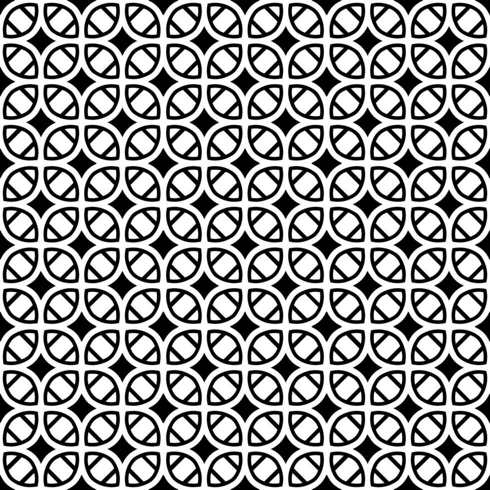 Black and white seamless abstract pattern. Background and backdrop. Grayscale ornamental design. vector