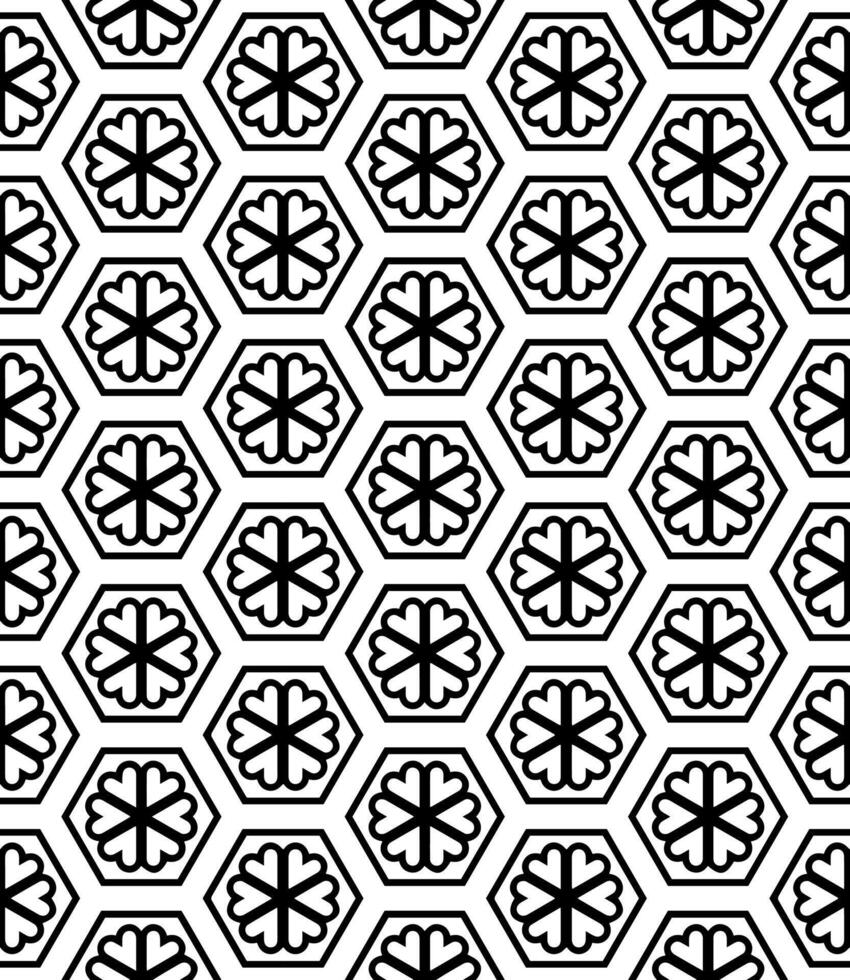 Black and white seamless abstract pattern. Background and backdrop. Grayscale ornamental design. vector