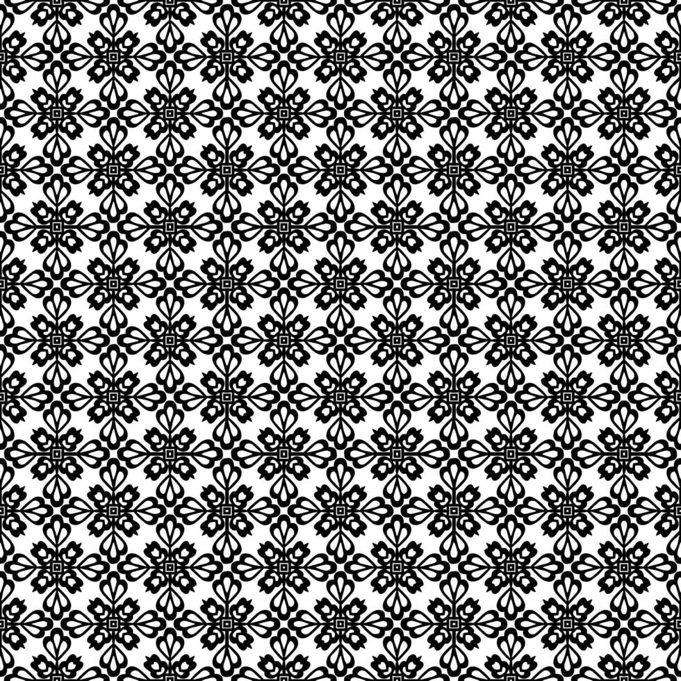 Black and white seamless abstract pattern. Background and backdrop. Grayscale ornamental design. vector