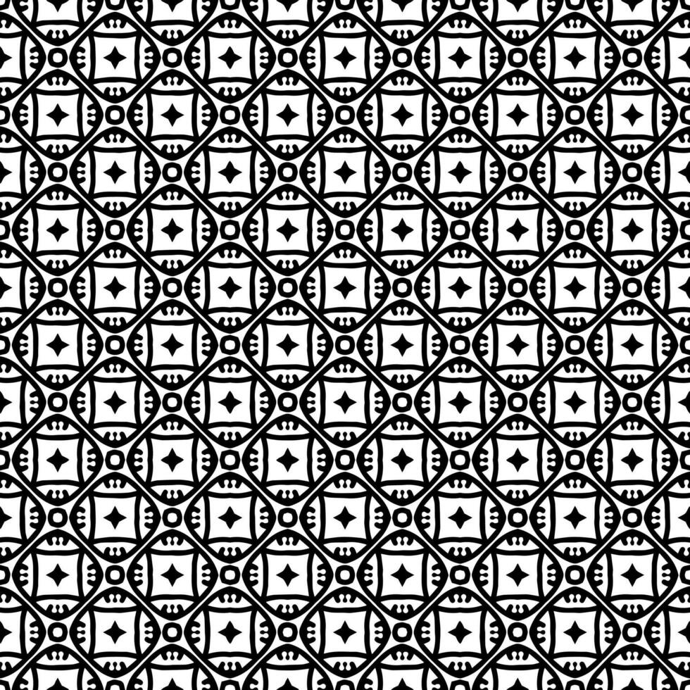 Black and white seamless abstract pattern. Background and backdrop. Grayscale ornamental design. vector