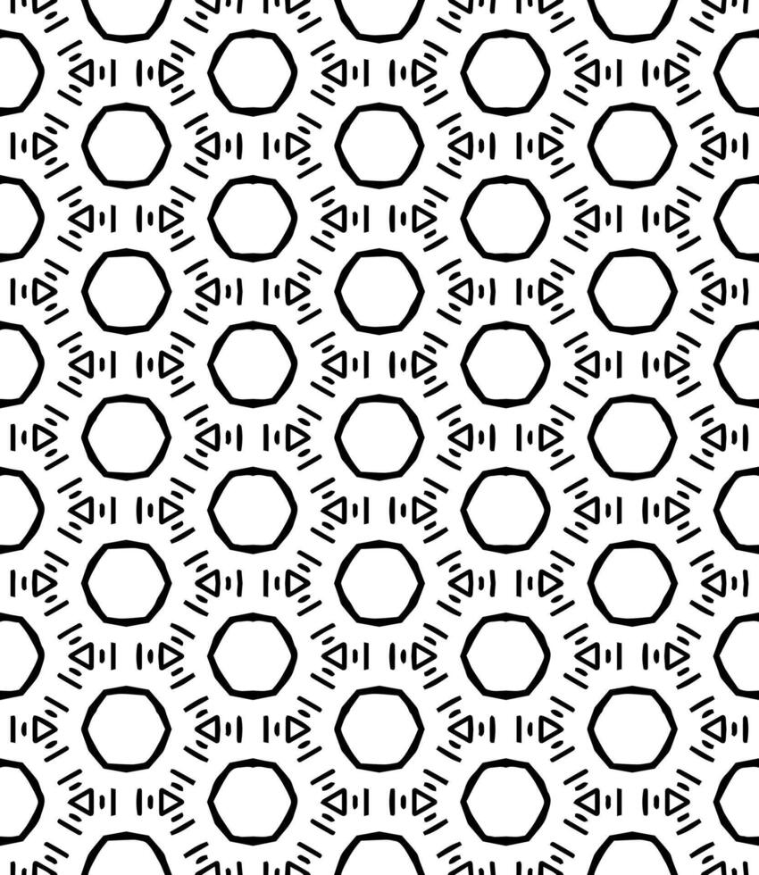 Black and white seamless abstract pattern. Background and backdrop. Grayscale ornamental design. vector