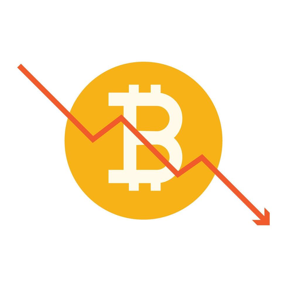 Premium Bitcoin Clipart, Crypto Coin icon. vector