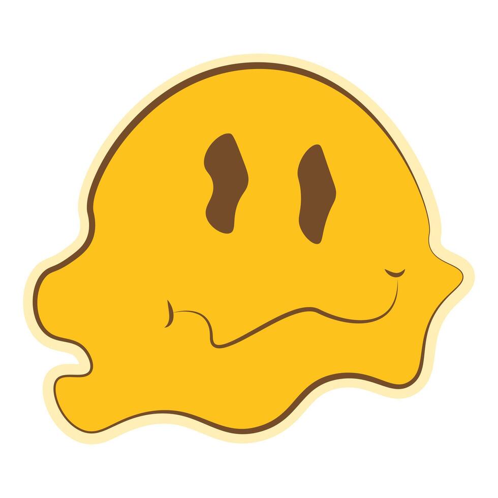 melting emoji icon clipart vector
