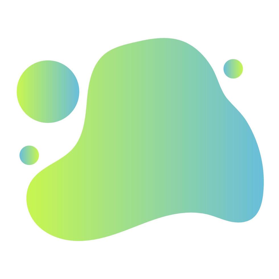 Liquid Abstact Shape Element with Gradation Color vector